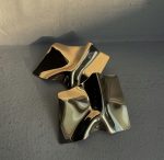 Flat Gold statement Earring - Image 2