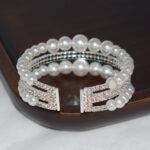 Pearl Bracelet Cuff - Image 2