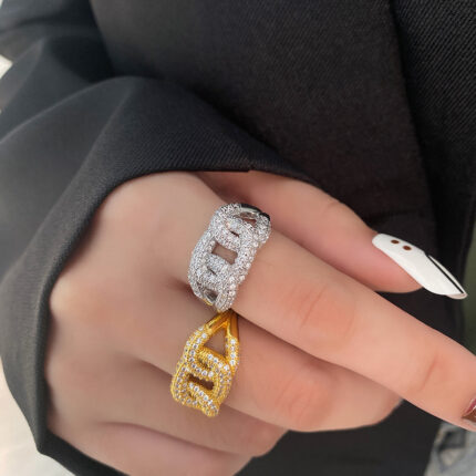 Stainless steel Cuban ring