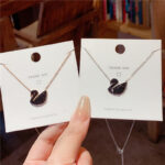 Stainless steel Swan Necklace