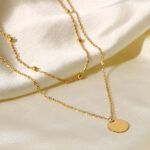 Stainless steel layered neckpiece - Image 2