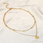 Stainless steel layered neckpiece