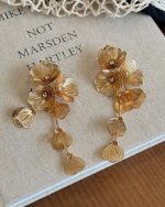 Coloured Floral Earrings - Image 6