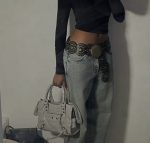 Y2K Retro Fashion Leather Belt - Image 3