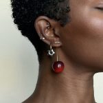 Cherry drop earrings - Image 2