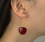 Cherry drop earrings - Image 4
