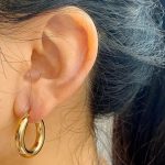 Stainless steel mini hoop Earrings - Image 3