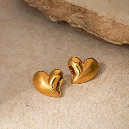 18k Gold Rep Stud Earrings