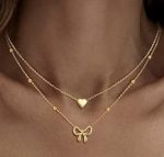 Stainless steel layer necklace