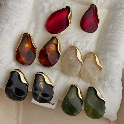 Resin Stud Earrings